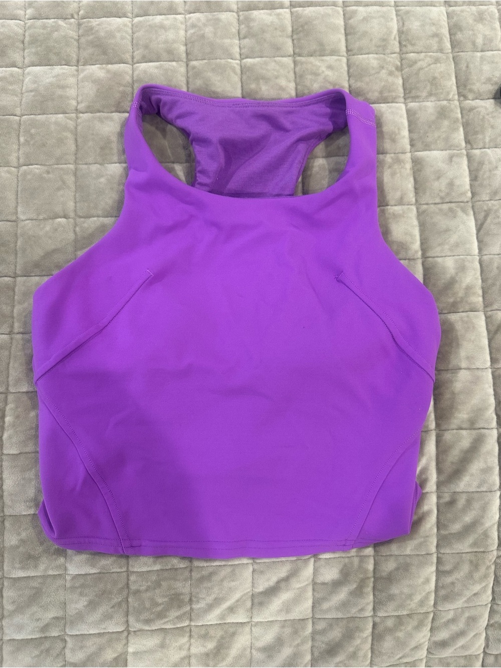 lululemon athletica Vibrant Purple Racerback Crop Top